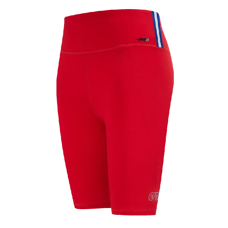 MLB CHICAGO CUBS CLASSIC WOMEN'S CTN BIKE SHORT (RED)