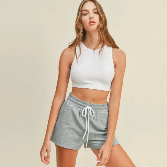 Serene Lounge Shorts in Grey