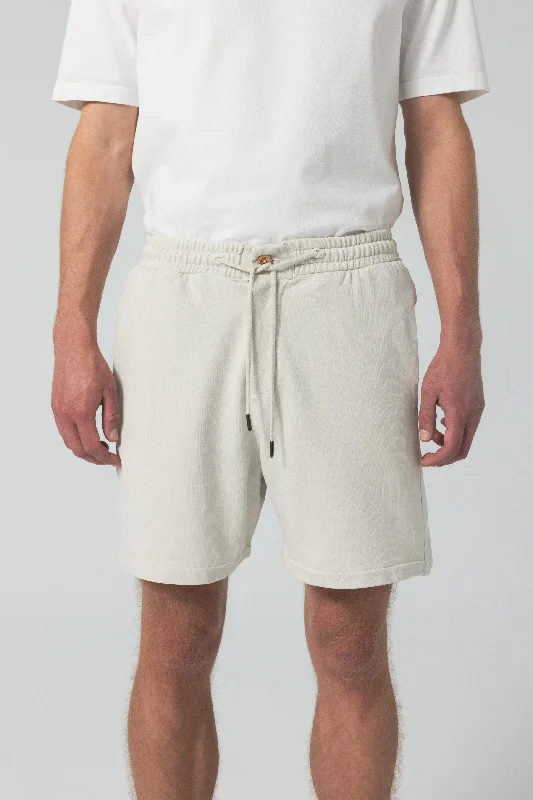 Unfeigned Ecru Silver Birch Bermuda Sweat Short