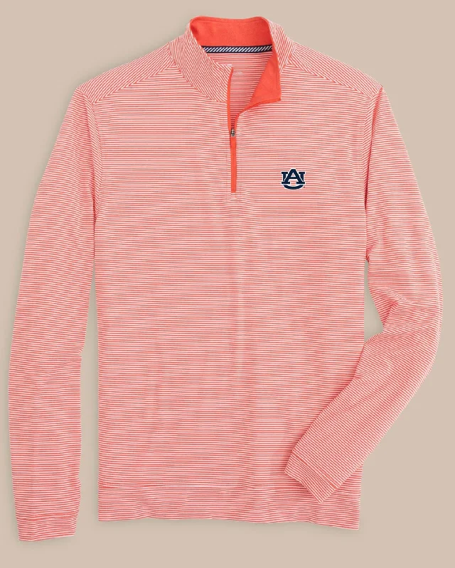 Auburn Tigers Cruiser Micro-Stripe Heather Quarter Zip