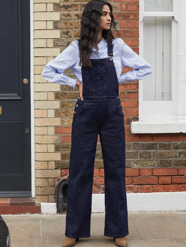 Thandi Organic Dungarees | Dark Denim