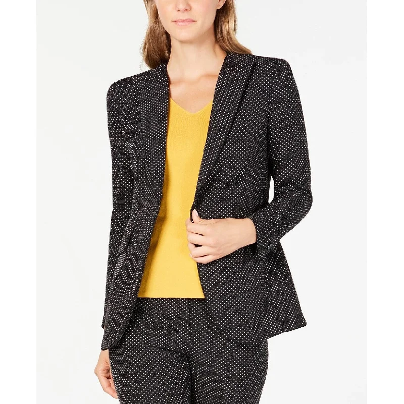 Anne Klein Women's Microdot Blazer Black Size 4