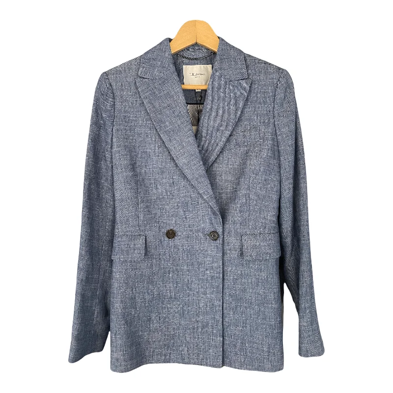 L.K. Bennett Blue Denim Linen JK Enya Jacket UK10 BNWT