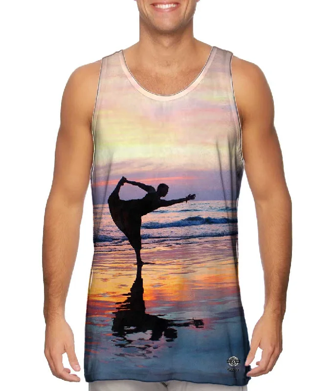 Dancer On The Sunset Beach