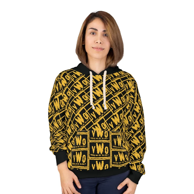 Unisex Pullover Hoodie - Black/Gold - VWO (Framed)