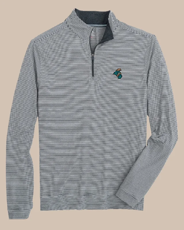 Coastal Carolina Chanticleers Cruiser Micro-Stripe Heather Quarter Zip