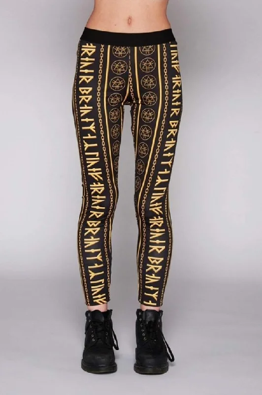 Gold Rune Leggings