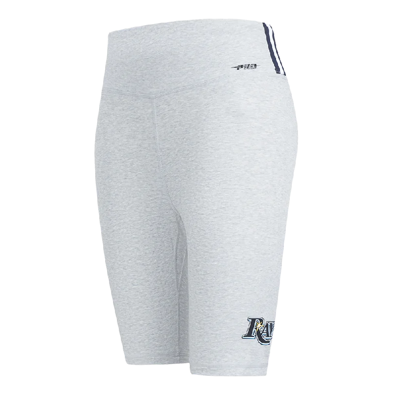 MLB TAMPA BAY RAYS CLASSIC WOMEN'S CTN BIKE SHORT (HEATHER GREY)