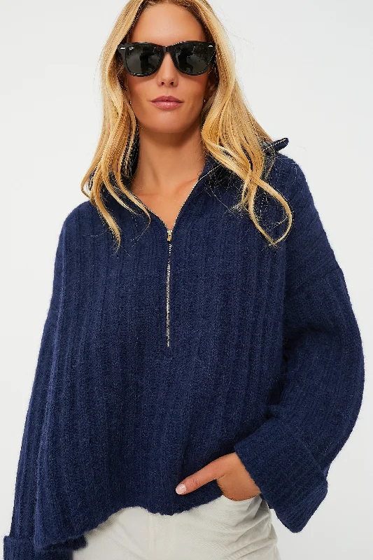 Navy Uma Poncho