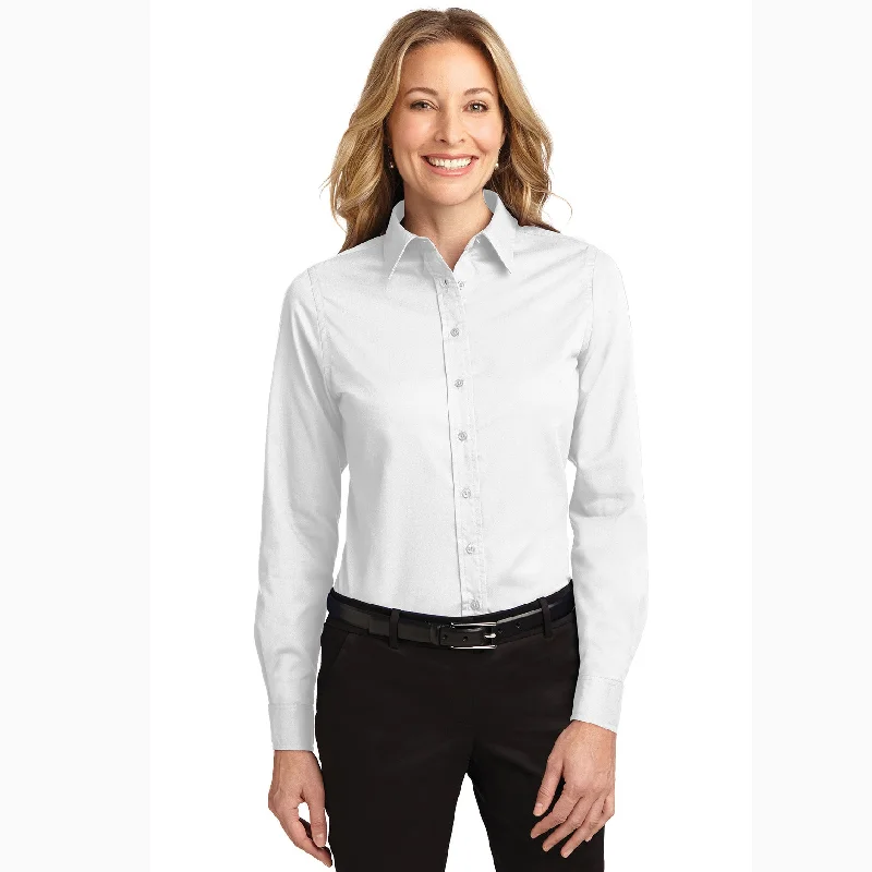 Port Authority Women's Solid White Light Stone Shirt