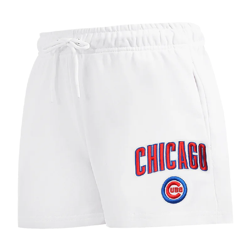 MLB CHICAGO CUBS CLASSIC WOMEN'S FLC SHORT (WHITE)