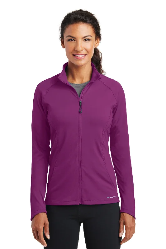 Ogio Womens Endurance Radius Moisture Wicking Full Zip Sweatshirt - Fuel Purple - Closeout