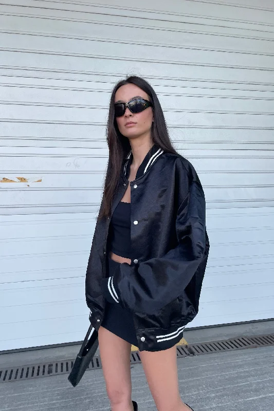 SATIN BOMBER JACKET