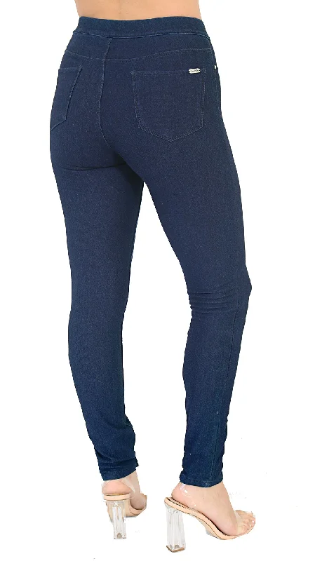 TrueSlim™ Indigo French Terry Leggings