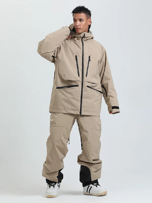 Men's Gsou Snow Durable Mountain Pro All Function Cargo Snow Suit