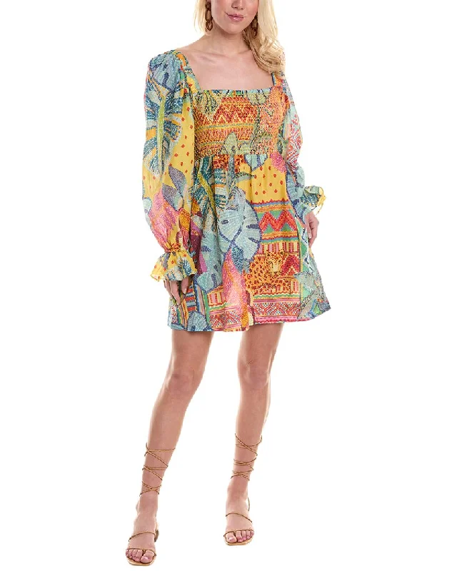 FARM Rio Summer Tapestry Mini Dress