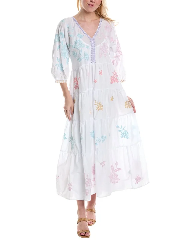 Johnny Was Hazel Dolman Tiered Maxi Dress