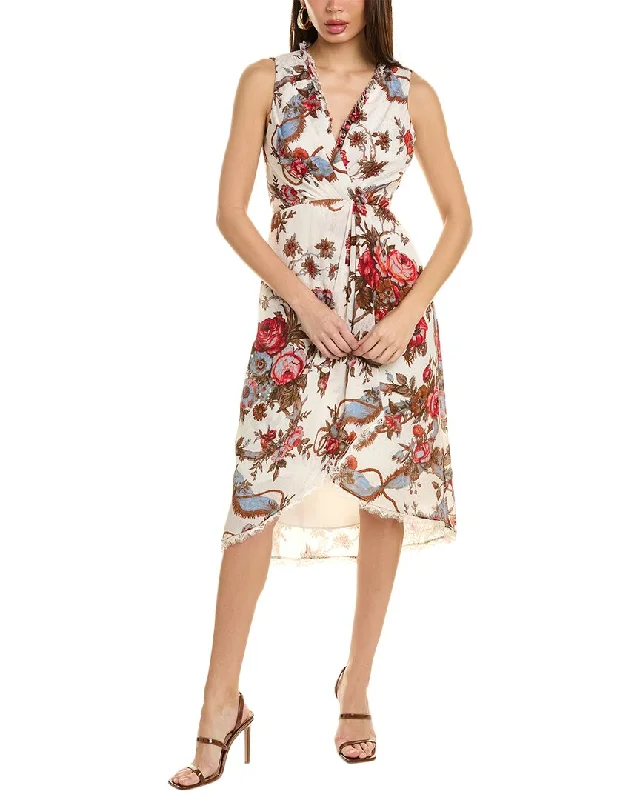 Kobi Halperin Carine Printed High-Low Dress