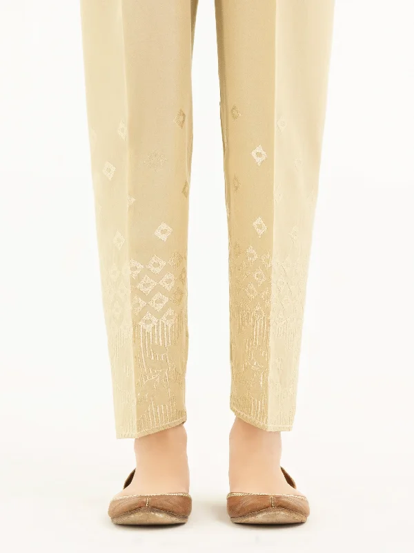 Embroidered Cambric Trousers(Pret)