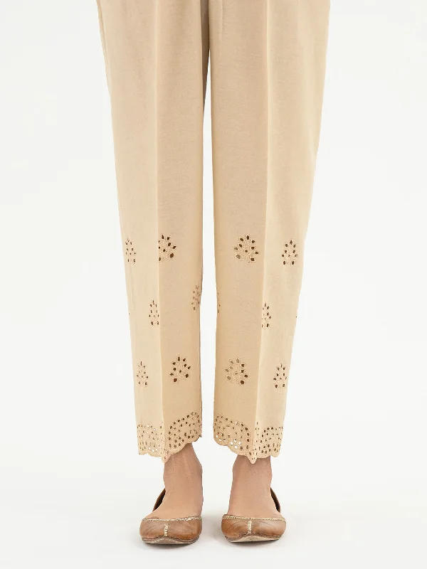 Embroidered Khaddar Trouser (Pret)