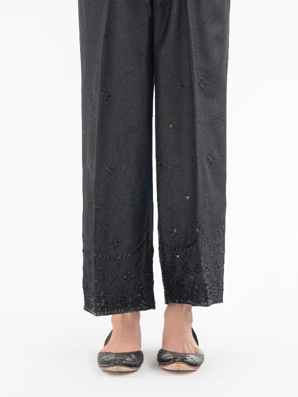 Embroidered Crepe Trouser (Pret)