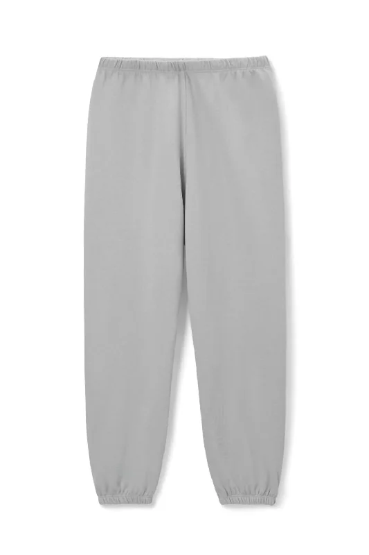 Women's Johnny French Terry Easy Sweatpant In Aluminum