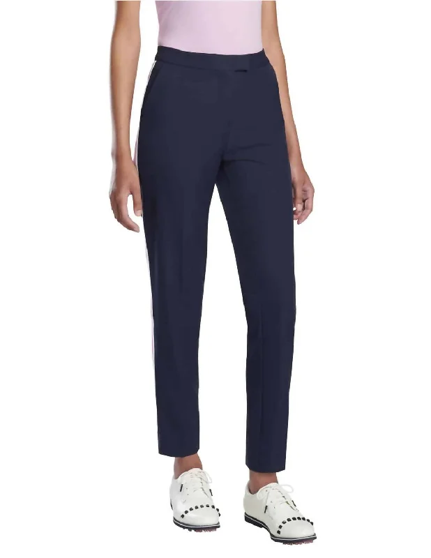 Straight Leg Tux 7/8 Ladies Golf Pant In Twilight