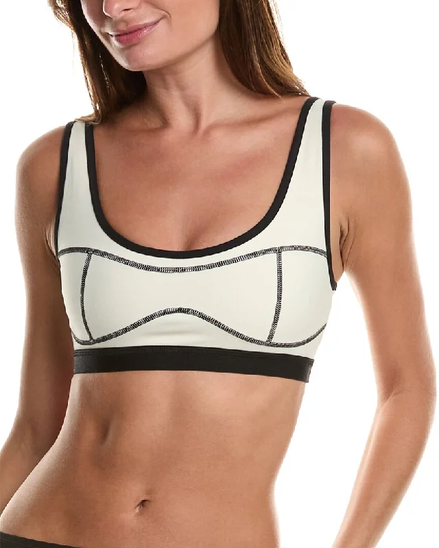 WeWoreWhat Snap Front Scoop Bra