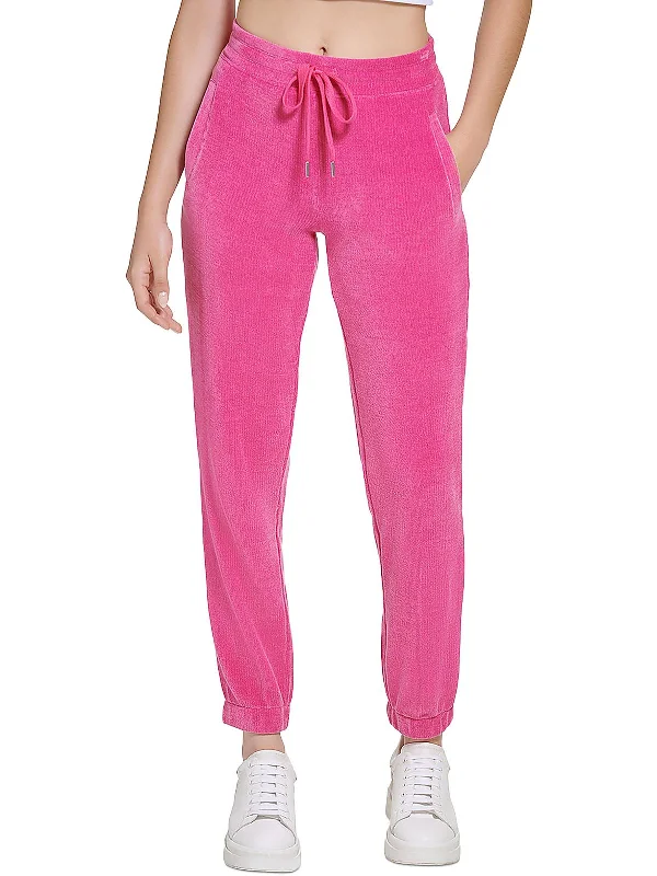 Womens Chenille Sweatpants Jogger Pants