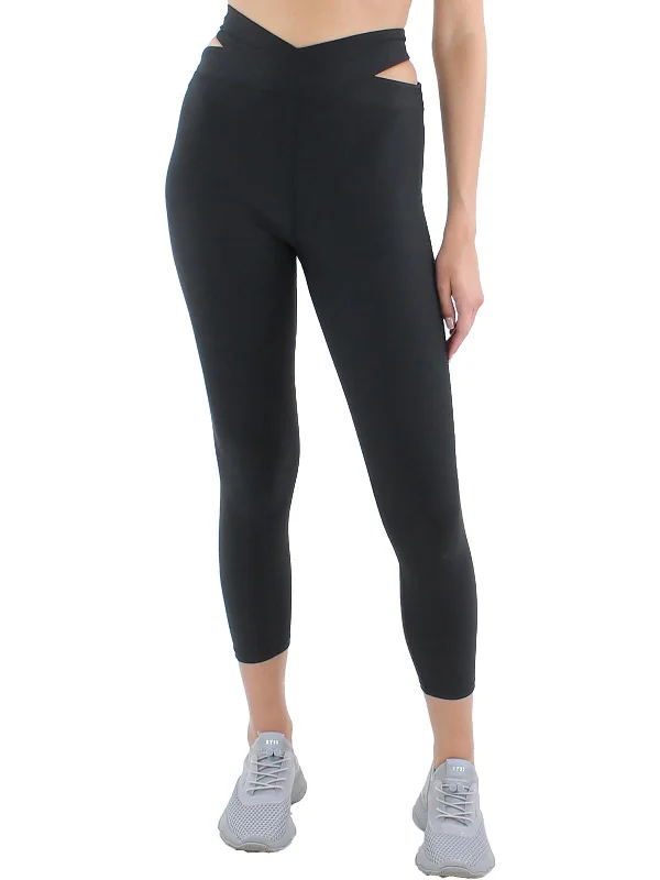 Womens High Rise Fitness Athletic Leggings